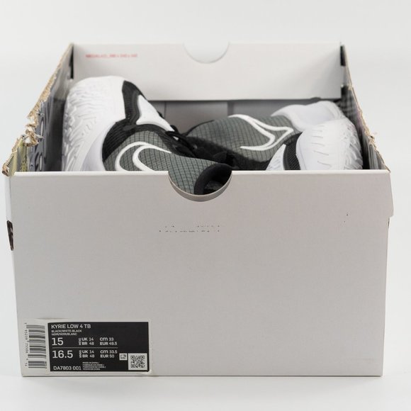 Nike Kyrie 4 TB 'Black White' DA7803-001 Basketball Sneakers size 15 - Picture 9 of 9